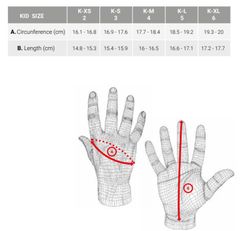 Guantes Five RFX1 KID ATTACK RED