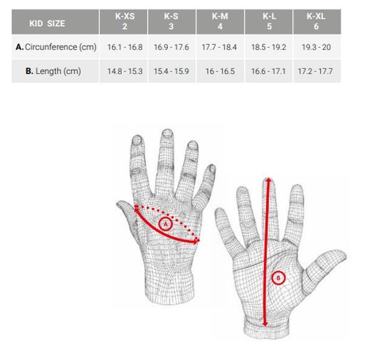 Guantes Five RFX1 KID ATTACK RED