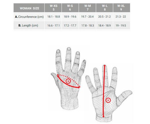Guantes Five RS3 Replica Woman Negro - rosa ( L o XL)