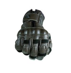 Guantes garibaldi smoke vintage marron