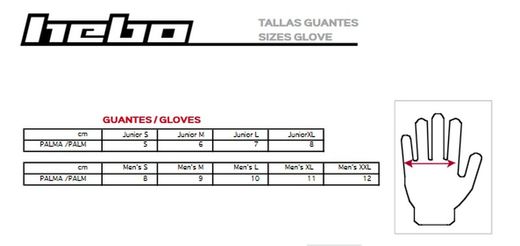 Guantes trial hebo montesa classic.
