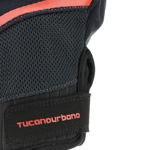 Guantes de verano Tucanourbano Penna Lady negro y rojo