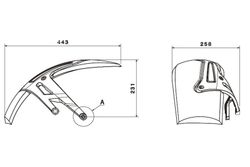 guardabarros traseros  BMW R1200R/RS 18> /R1250/RS 19>