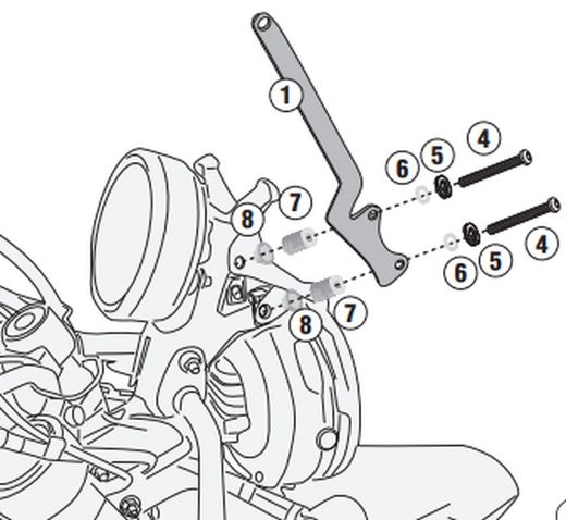 Soporte fijador del porta Smartphone Himalayan 450 (24>)