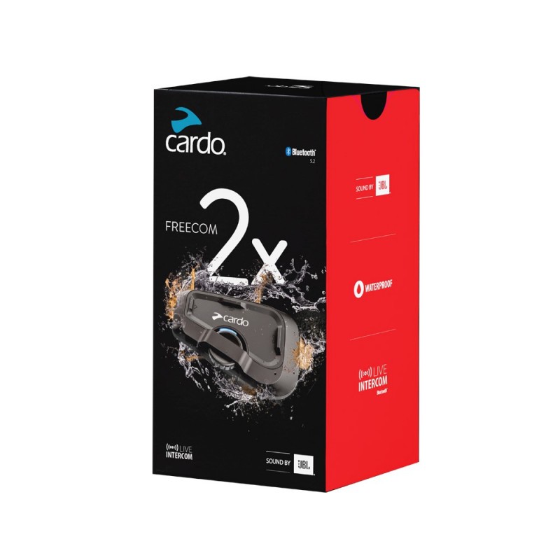 Cardo Freecom 2x Piloto pasajero y Moto a moto con hasta 800m, Bluetooth:  5.2 — Totmoto
