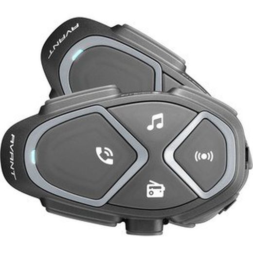 Interphone cellularline avant ( comunica 8 interfonos 1,7 km ) kit doble