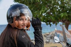 Casco Jet Gari Motorcycle G11 Negro