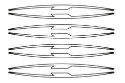 Juego 8 tiras en arco performance para llantas