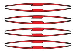Juego 8 tiras en arco performance para llantas