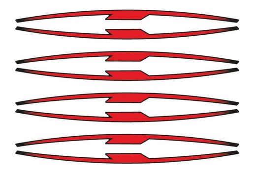 Juego 8 tiras en arco performance para llantas