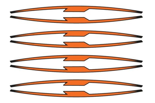 Juego 8 tiras en arco performance para llantas