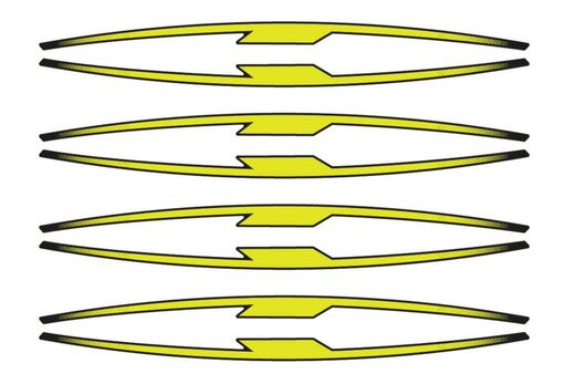 Juego 8 tiras en arco performance para llantas