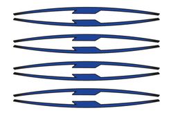 Juego 8 tiras en arco performance para llantas