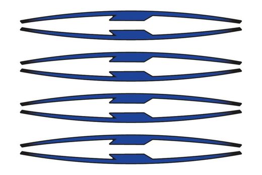 Juego 8 tiras en arco performance para llantas