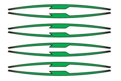 Juego 8 tiras en arco performance para llantas