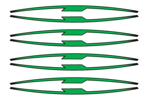 Juego 8 tiras en arco performance para llantas