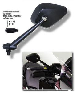 juego de 2 Retrovisores + tapas para  Y.T-Max 530-560 2012> color negro