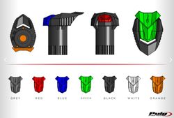 JUEGO GOMAS PROTECTOR DE MOTOR R19 C/BLANCO