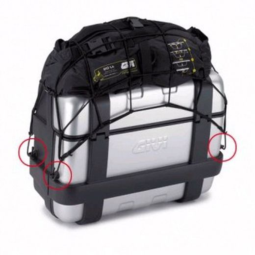 Kit 4 anillos e125 para baul trekker de givi