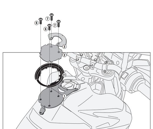 Kit adaptador TANKLOCK  KTM 890 SDMT 2023>