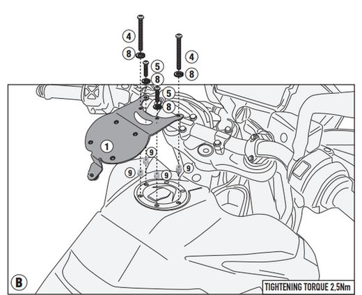 Kit adaptador TANKLOCK  KTM 890 SDMT 2023>