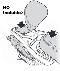 Fijación respaldo shad piaggio beverly 300/400 s (euro 5) '21