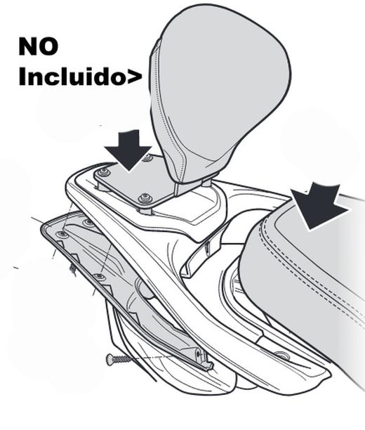Fijación respaldo shad piaggio beverly 300/400 s (euro 5) '21