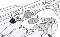 Kit para montaje del KLO5145MK - KLO5145CAM sin el maleta posterior KR5145