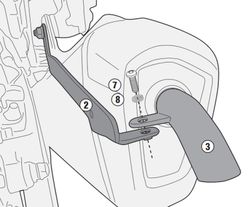 Kit montaje del pl1121, plx1121, pl1121cam sobre cb500x del 2017