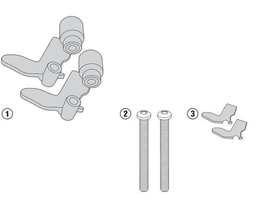 Kit montaje plr5118 con asideros de serie en f 800 r