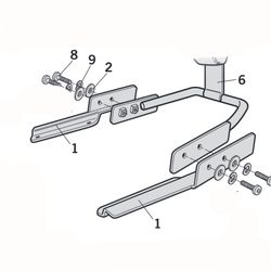Respaldo Shad negro con logo H.Forza 125/350 21>