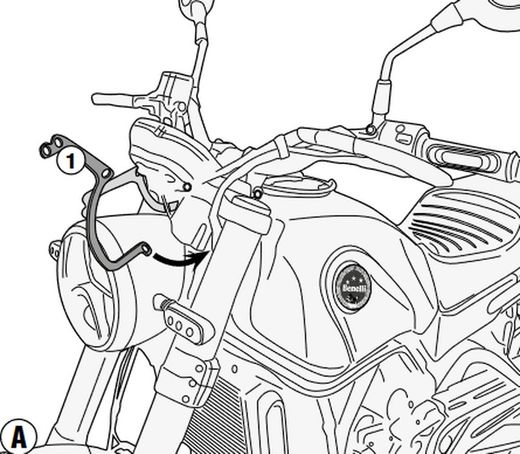 Fijaci¾n parabrisas givi al8704a benelli.leoncino.