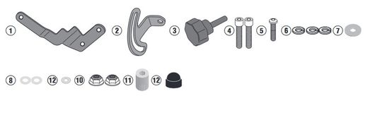 Cúpula completa Givi  BMW R 1250 GS (19 > 21) Transparente 15 cm más alto