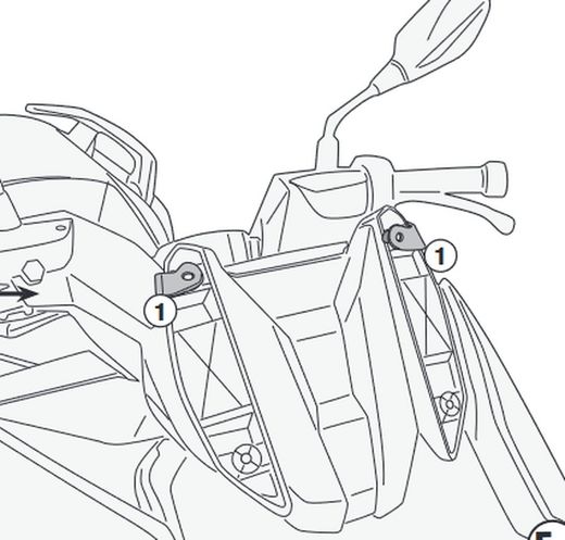 Fijaci¾n parabrisas Givi BMW C400gGT 19>