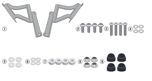 Fijaci¾n parabrisas givi kawasaki.z650/z900.20