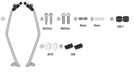 Parabrisas completo  KYMCO X-Town 125-300 city (20 >)