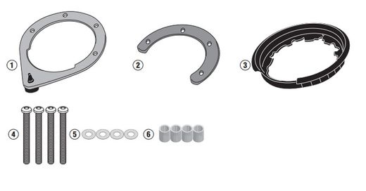 Base Tanklock BF47 BMW R 1200 RT (05 > 13)