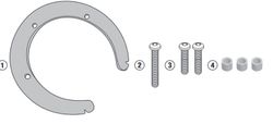 Anclaje tanklock givi bf52 kawasaki z 750 (03 > 06)