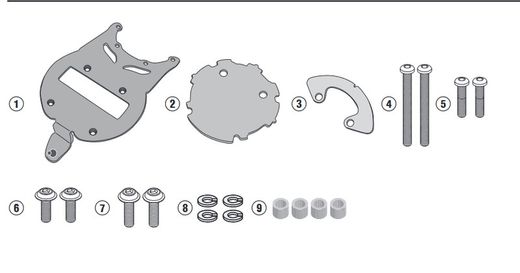 Anclaje tanklock givi bf51( ktm)