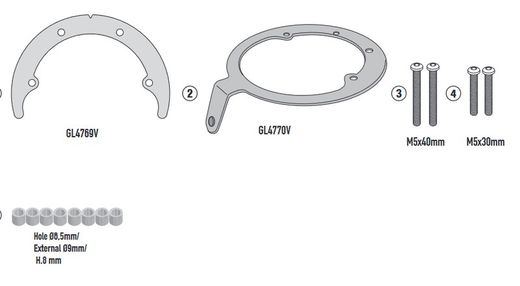 Anclaje tanklock givi bf58 voge valico 500ds (20 > 21)