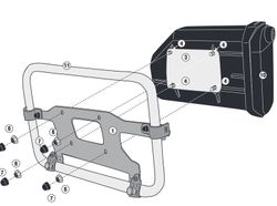 Kit montaje del s250 tiger.900/ ktm.1290/790./tenere 700/h.Norden 901