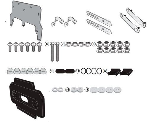 Kit especifico para el montaje del s250 hon/du/tri/ro.750/950/800.17>18