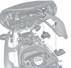 Herrajes givi 1111kit nc700x 12>13 /nc750x /nc750 dct 14>15