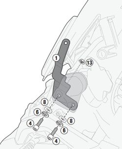 CÚPULA COMPLETA BMW R 1200 GS Y GS ADVENTURE (14 > 18)