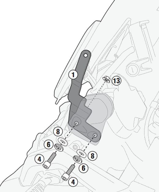 CÚPULA COMPLETA BMW R 1200 GS Y GS ADVENTURE (14 > 18)