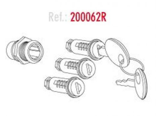 LOCKS SET 3 UN. SHAD MAKELOCKS