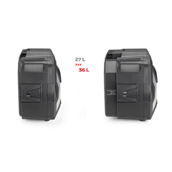 Maleta Expandible GIVI XP01AAA XSpace Monokey® 27-36 Litros Cubierta Aluminio Anodizado
