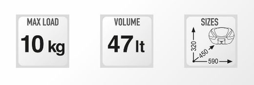 Maleta givi v47 tech catadrióptic fumat