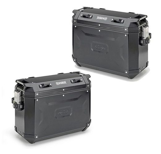 Maleta Lateral Kappa K-Force 37L Negra | Derecha