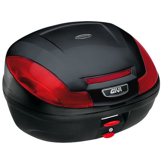 Maleta givi e470n simply iii con parrilla monolock reflex rojo